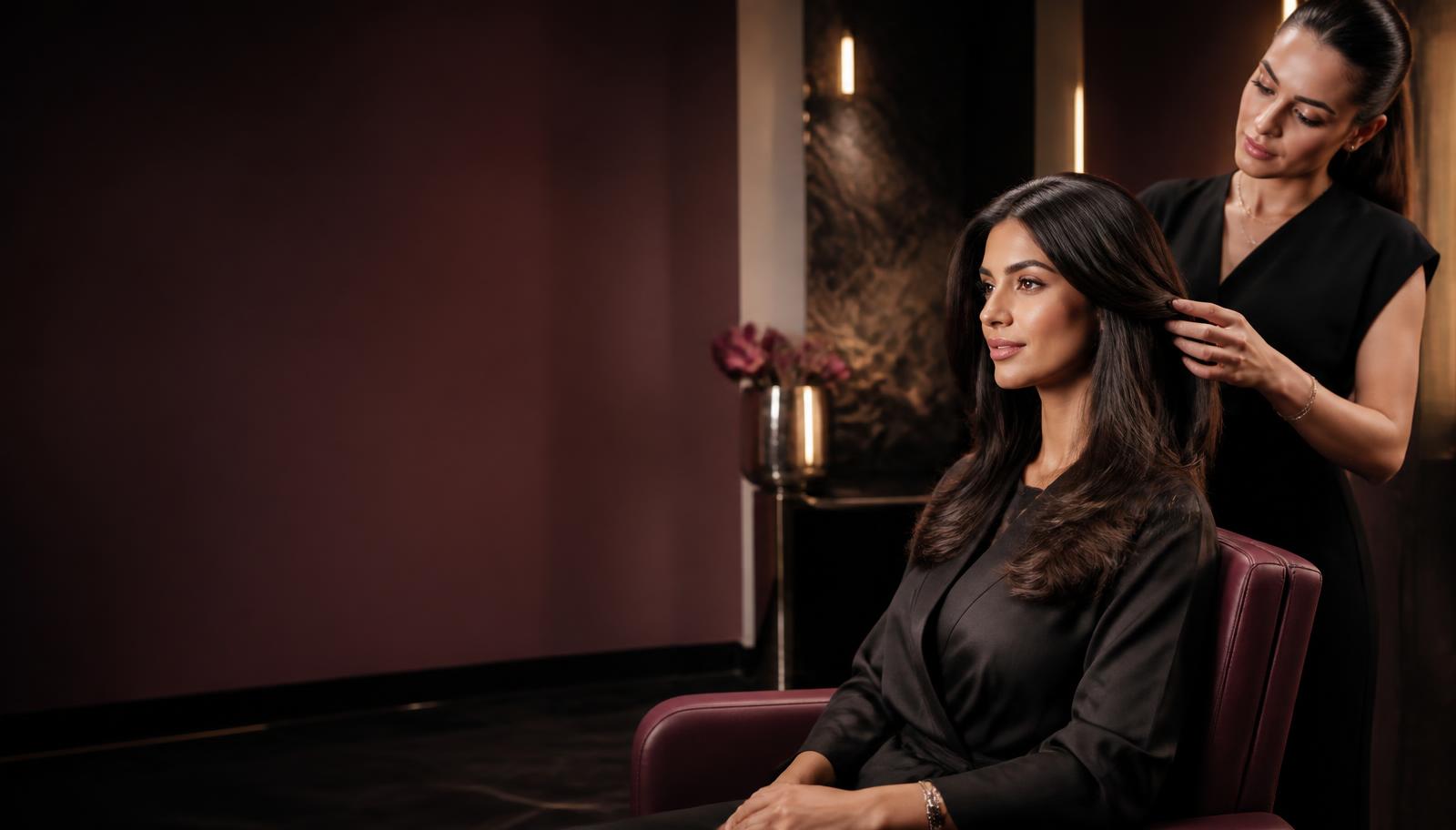 Elegant beauty salon setting