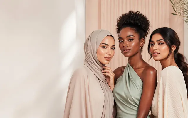 Three women representing the diverse FindYourLooks beauty community